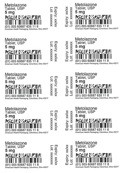 5 mg Metolazone Tablet Blister - 5 mg Blister